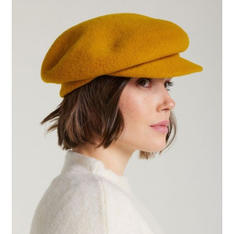 Casquette Ainhoa Curcuma Laine Vierge - Laulhère