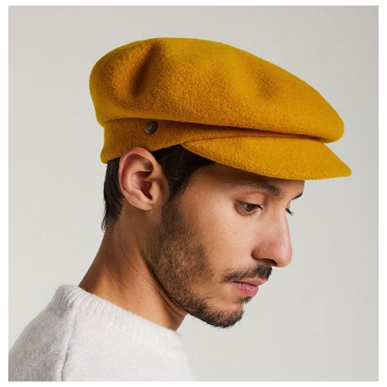 Casquette Ainhoa Curcuma Laine Vierge - Laulhère