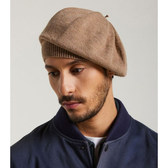 Bonnet & Béret Urbasa Laine Vierge Beige - Héritage par Laulhère