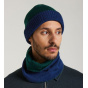 Tour De Cou Bicolore Otxoa Laine Vert & Bleu - Héritage par Laulhère