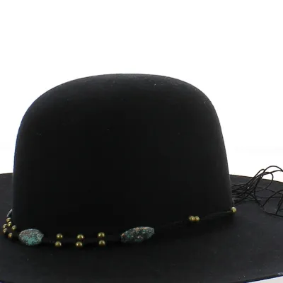 Pearl Hat Trim bronze/bluish almond/black cordage - Reference: 22604 | Chapellerie Traclet