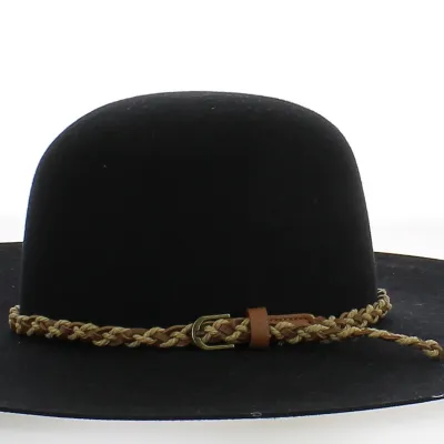 Garniture à Chapeau amovible (fantaisie tresses marron) - Reference : 22612 | Chapellerie Traclet