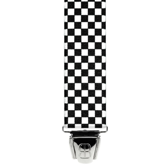 Bretelle Damier Noir & Blanc - Traclet