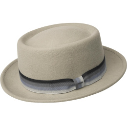Porkpie Hat Klaxon Gray - Bailey