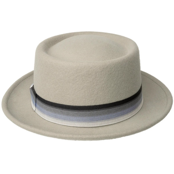Porkpie Hat Klaxon Gray - Bailey