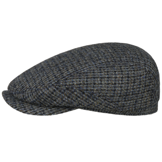 copy of Brown Virgin Wool Harris Tweed Flat Cap - Lierys
