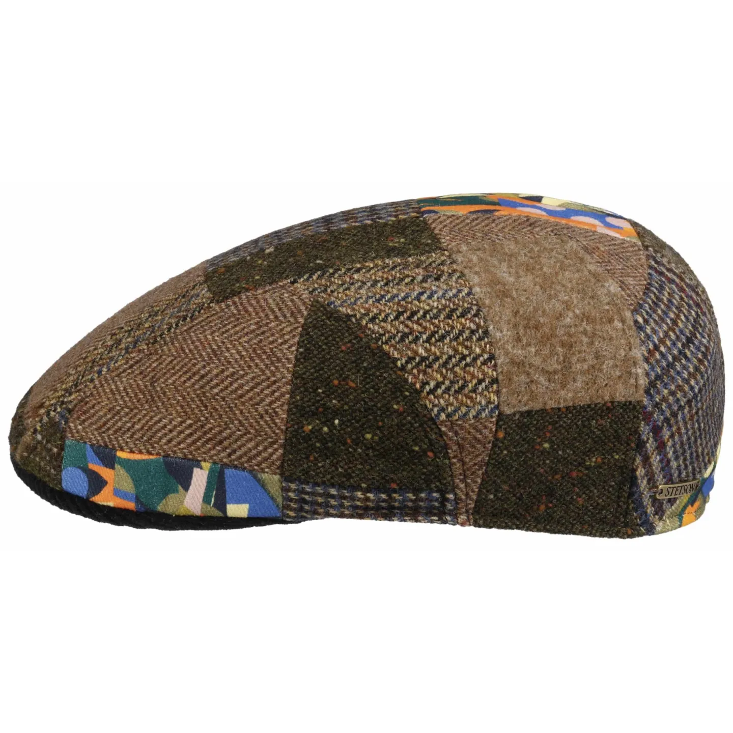 Andrews Patchwork Flat Cap - Stetson Reference: 22630| Chapellerie Traclet