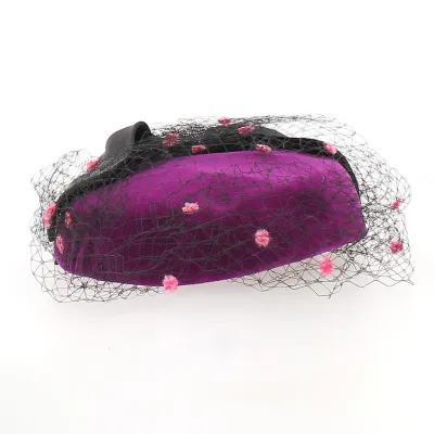 Chapeau de Cérémonie EDY HID Velours violet