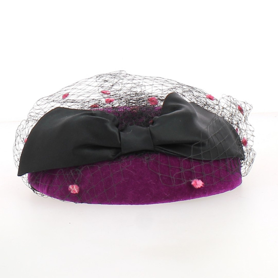 Chapeau de Cérémonie EDY HID Velours violet
