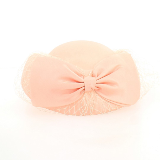 Prestige evening hat (tambourine in 4 colors pink/yellow/beige/brown) - TRACLET