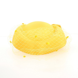 Prestige evening hat (tambourine in 4 colors pink/yellow/beige/brown) - TRACLET