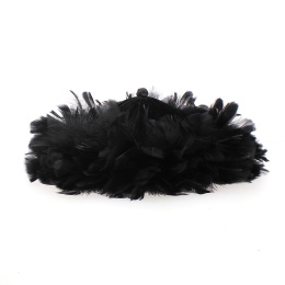Toque de spectacle (Velours Noir avec ses plumes) - Traclet