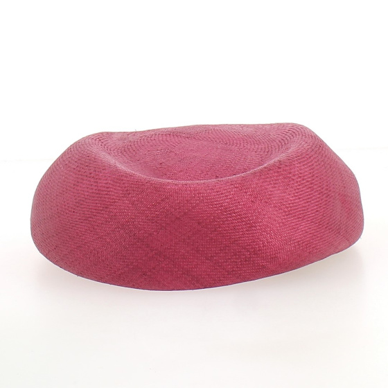 Fuchsia ceremonial tambourine - Chapellerie TRACLET - France