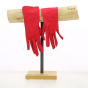 Gants en lycra brillant - Chapellerie Traclet - France rouge