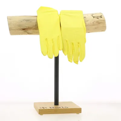 Shiny lycra gloves (6 colors: green/sky blue/royal blue/red/yellow/purple) - France Reference: 22677 | Chapellerie Tracl