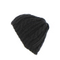 Capelli black cable knit beanie - Chapellerie TRACLET