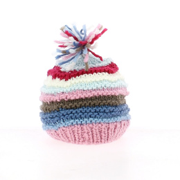 Girls Striped Beanie - Traclet