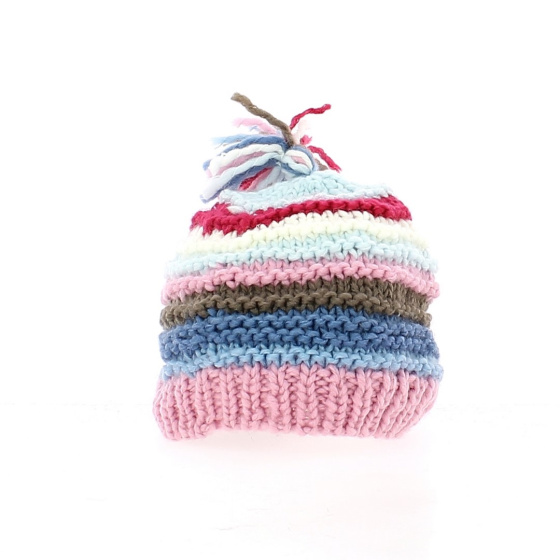 Girls Striped Beanie - Traclet