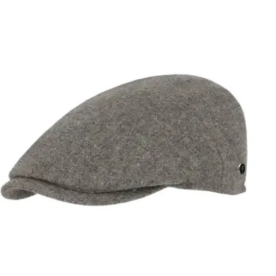 Casquette Plate Matteo Laine Grise - FLECHET