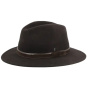 Enzo Waterproof & Crushable Traveller Hat in Brown Felt - Flechet
