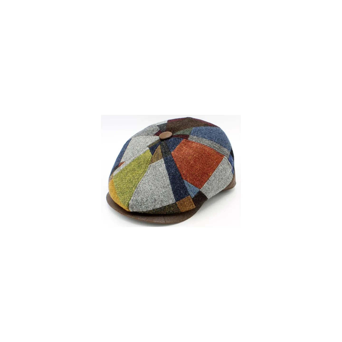 Casquette Dijon 8 cotes Patchwork Laine - Traclet   Reference : 22732| Chapellerie Traclet