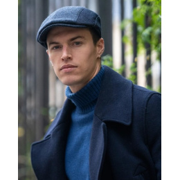 copy of Blue Silk Patchwork Belfaci Cap - Fléchet