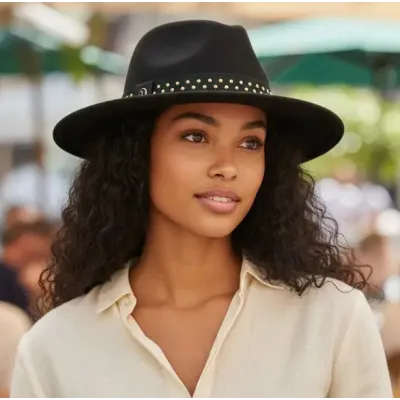 Vittoria Fedora Hat Black Felt - Fléchet Reference: 22708| Chapellerie Traclet