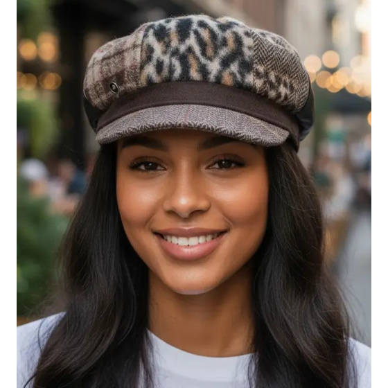 Ravenne Patchwork Newsboy Cap - Fléchet