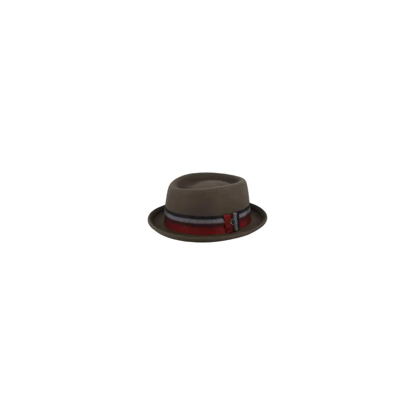 Porkpie Crooner Taupe Felt Hat - Fléchet Reference: 22743| Chapellerie Traclet