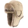 Chapka Sasha Fausse Fourrure Beige - Herman  Reference : 22744| Chapellerie Traclet