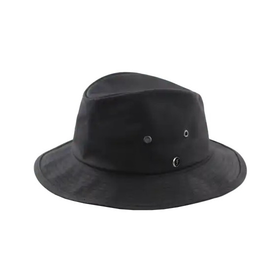 Giovanni Black Oiled Cotton Hat - Fléchet