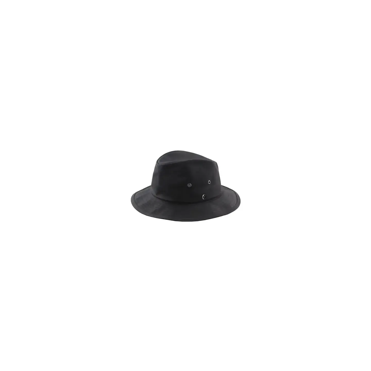 Chapeau Giovanni Coton Huilé Noir - Fléchet Reference : 22745| Chapellerie Traclet
