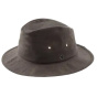 Chapeau Giovanni Coton Huilé Marron - Fléchet