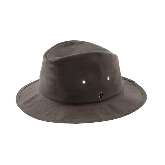 Giovanni Oiled Cotton Hat Brown - Fléchet
