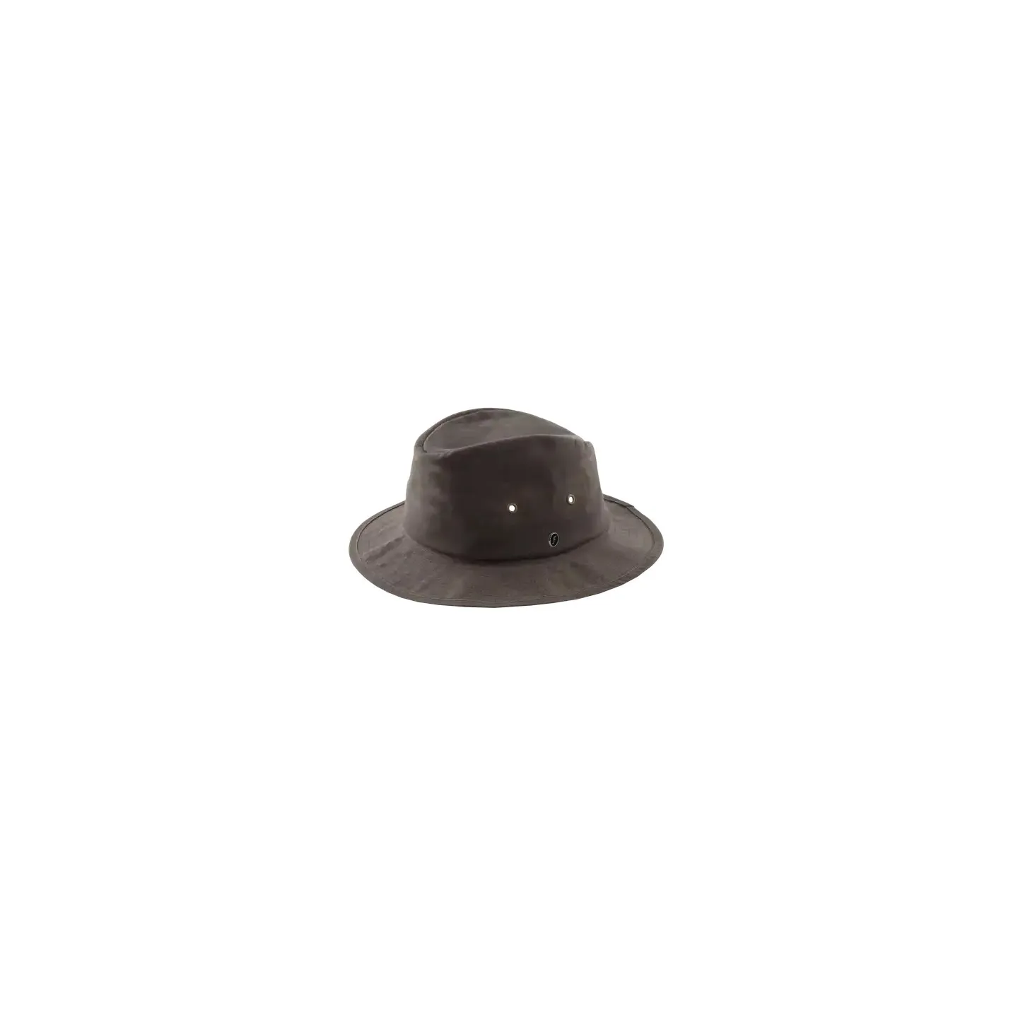 Chapeau Giovanni Coton Huilé Marron - Fléchet