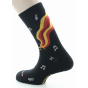 Chaussettes Hommes Musique Coton Bio Noir - Perrin