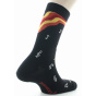 Chaussettes Hommes Musique Coton Bio Noir - DAGOBERT