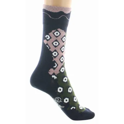 Chaussettes Femme Losanges Laine Made in France - Berthe