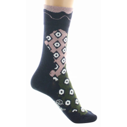copy of Women's Flower Wool Socks Made in France - Berthe