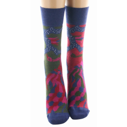 Chaussettes Femme Le Paon Laine Made in France - Berthe