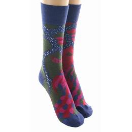 copy of Women's Flower Wool Socks Made in France - Berthe