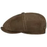 Hatteras Lombardi Cognac Leather Cap - Stetson Reference: 22762| Traclet Hat Shop