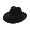 Chapeau Fedora Justin Feutre Poil Noir Imperméable - Traclet