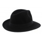 arrière chapeau feutre laine noir
