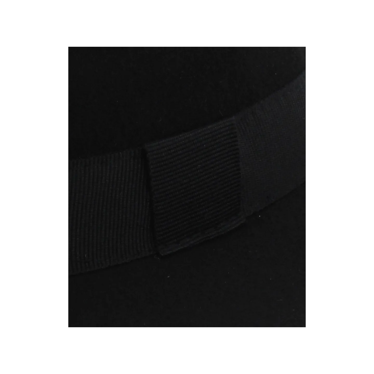 gros grain chapeau feutre noir