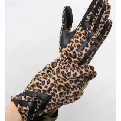 Gant Femme Tactiles Polaire Recyclée Léopard - Isotoner