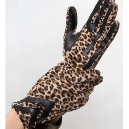 Gant Femme Tactiles Polaire Recyclée Léopard - Isotoner
