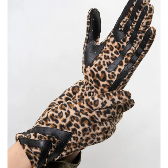 Gant Femme Tactiles Polaire Recyclée Léopard - Isotoner Gant Femme Tactiles Polaire Recyclée Léopard - Isotoner
