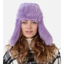 Hawka Bomber Purple Ushanka Barts: warm, comfortable and lined with faux fur. Aviator style ideal for winter. Available