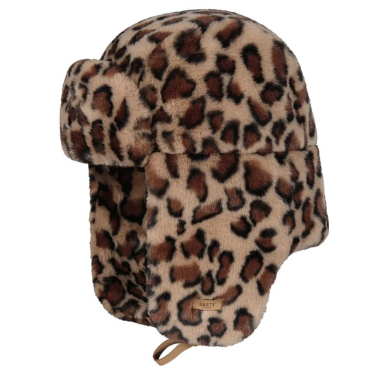 Lucerne Faux Fur Leopard Print Ushanka - Barts Lucerne Faux Fur Leopard Print Ushanka - Barts